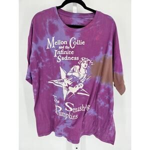 Smashing Pumpkins Mens Sz XXL Short SLeeve Tie Dye T Shirt Mellon Collie